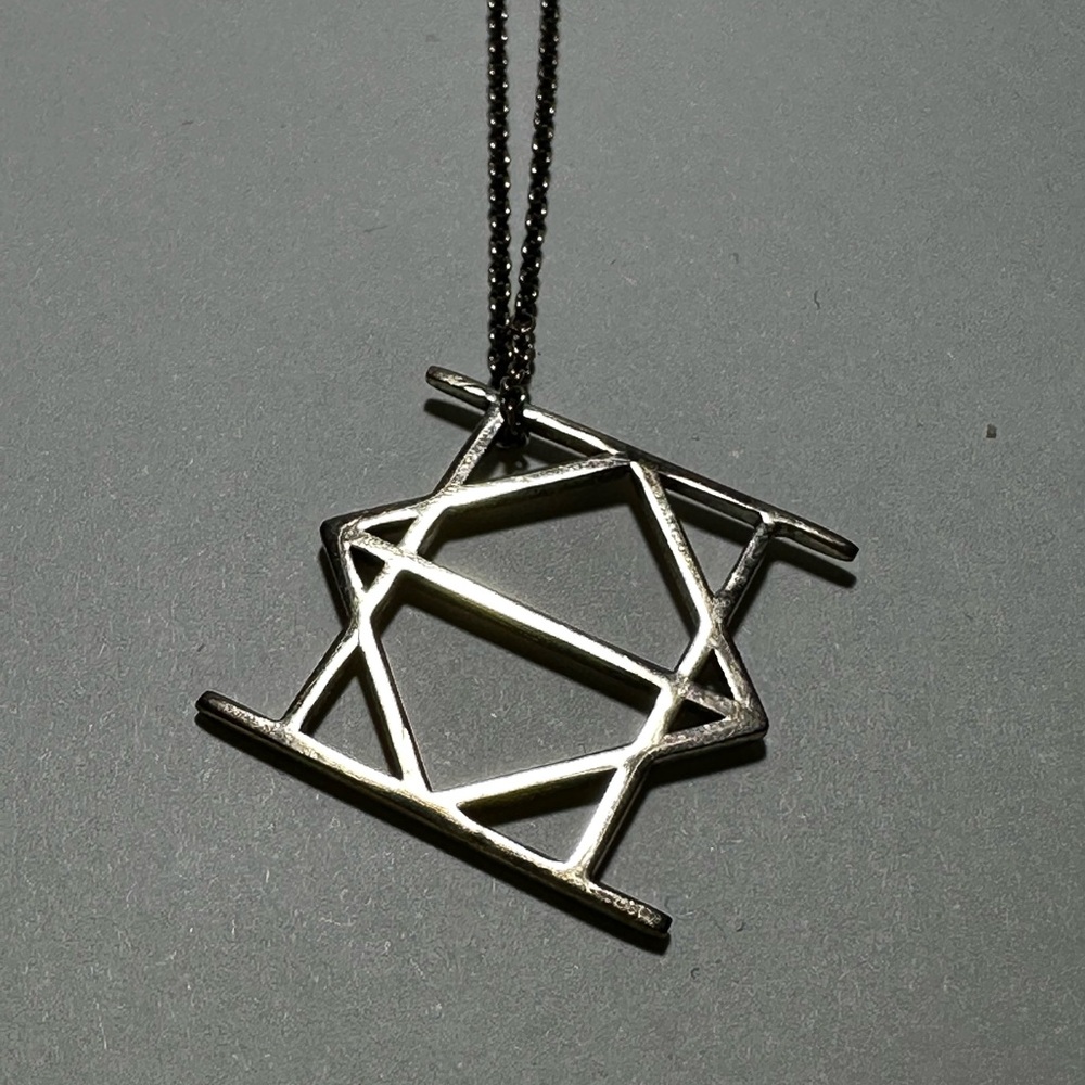 Sterling silver Gemini necklace